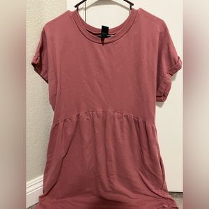 Pink T-Shirt Dress